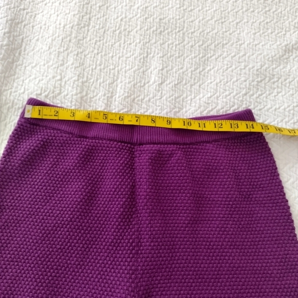 Free People Beach Hailee Knit Pull On Pants Purple Sz L - Picture 8 of 10